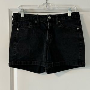 Mossimo High Rise Midi Jean shorts